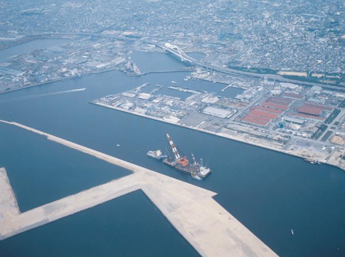 Osaka Hannan Bridge Substructure Work