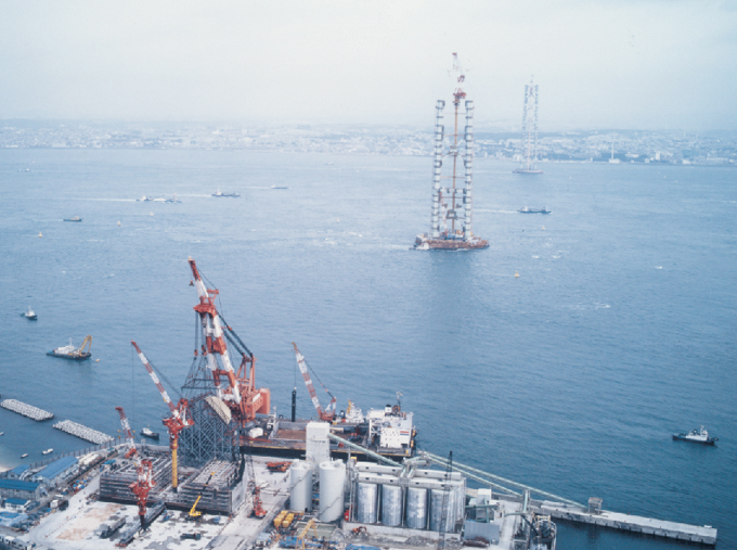 Akashi Kaikyo Bridge 4A Cable Anchor Frame Work