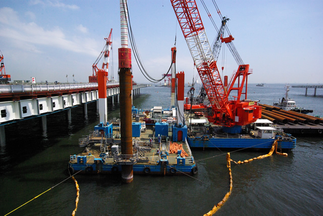 Tokyo International Airport Runway D External Construction Work [Pier II District]