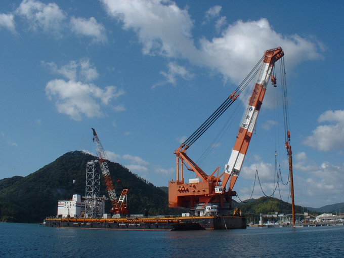Saigo Port (Main Port Area) Bow and Stern Mooring Quay (-7.5m) Seismic Reinforcement Quay Wall Work