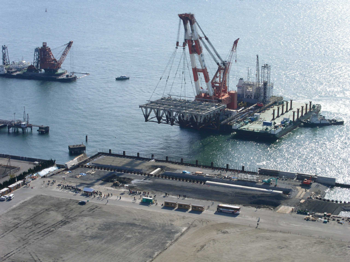 Nagoya Port Tobishima Pier South Quay Wall (-16m) Main Body Fabrication and Installation Work