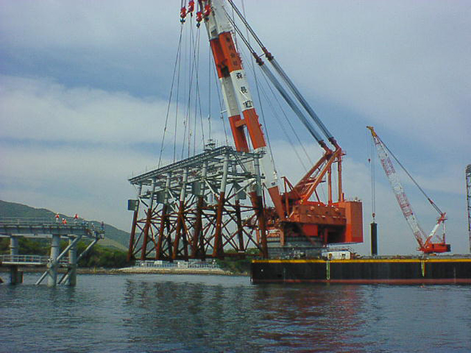 Misaki Town Tanagawa Sediment Discharge Pier Installation Work