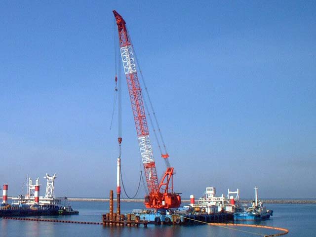 Tomakomai East Port Central Wharf -14.0m Quay Wall Construction Work