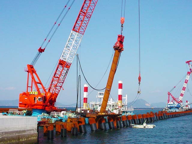 Iwakuni Airfield (13) Runway Relocation North Breakwater Work