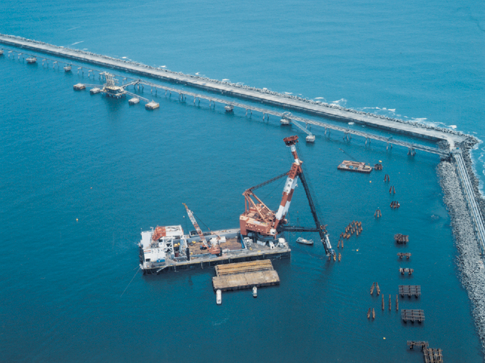 Kashima Port Liquefied Gas Joint Stockpile Construction Work