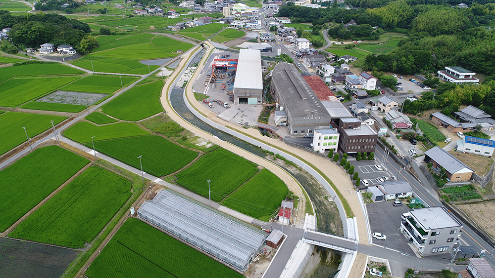 (Ⅱ) Shizukigawa River System Improvement Work (Upper Stream Section)